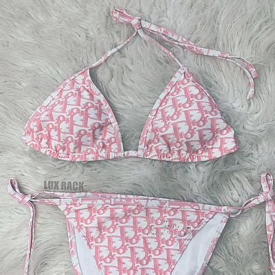 dior pink swimsuit|Dior bikini dupe.